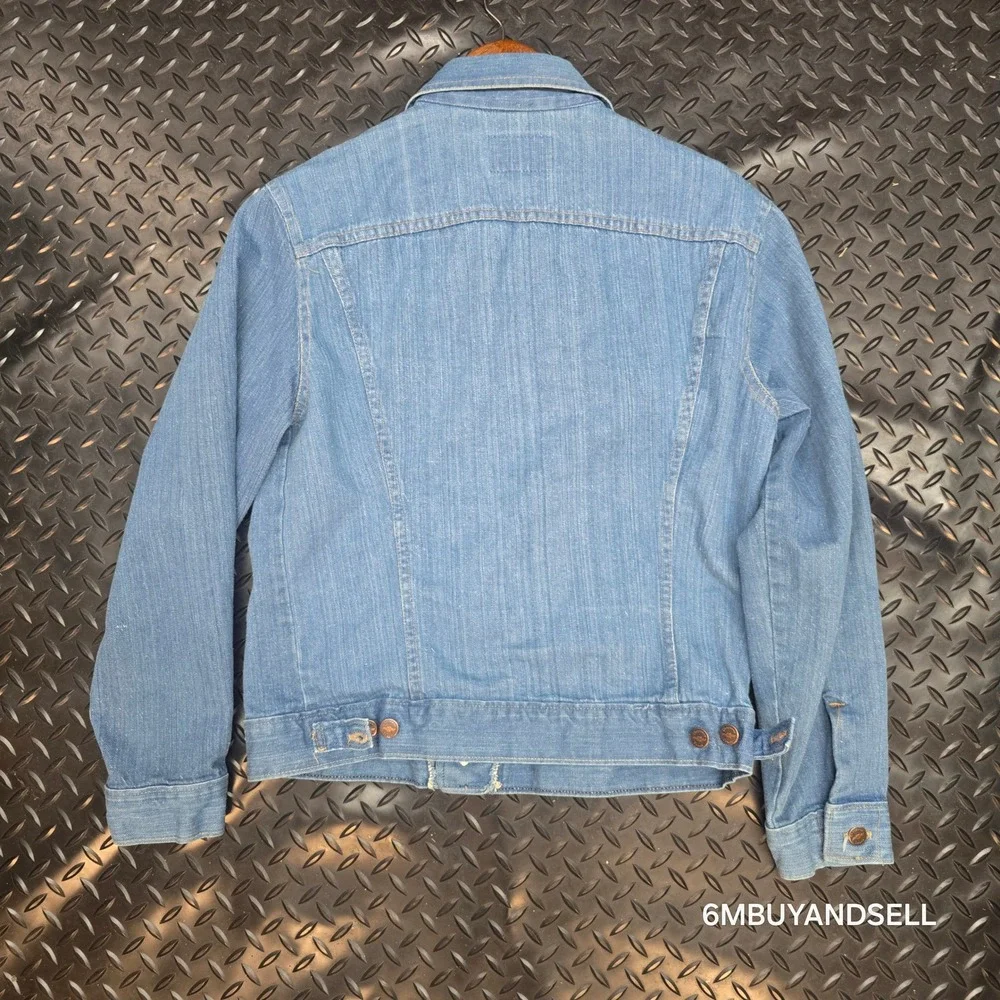 Vintage Horizon Sportswear Chevy Cheyenne Truck Denim Jacket Made in USA Size 40